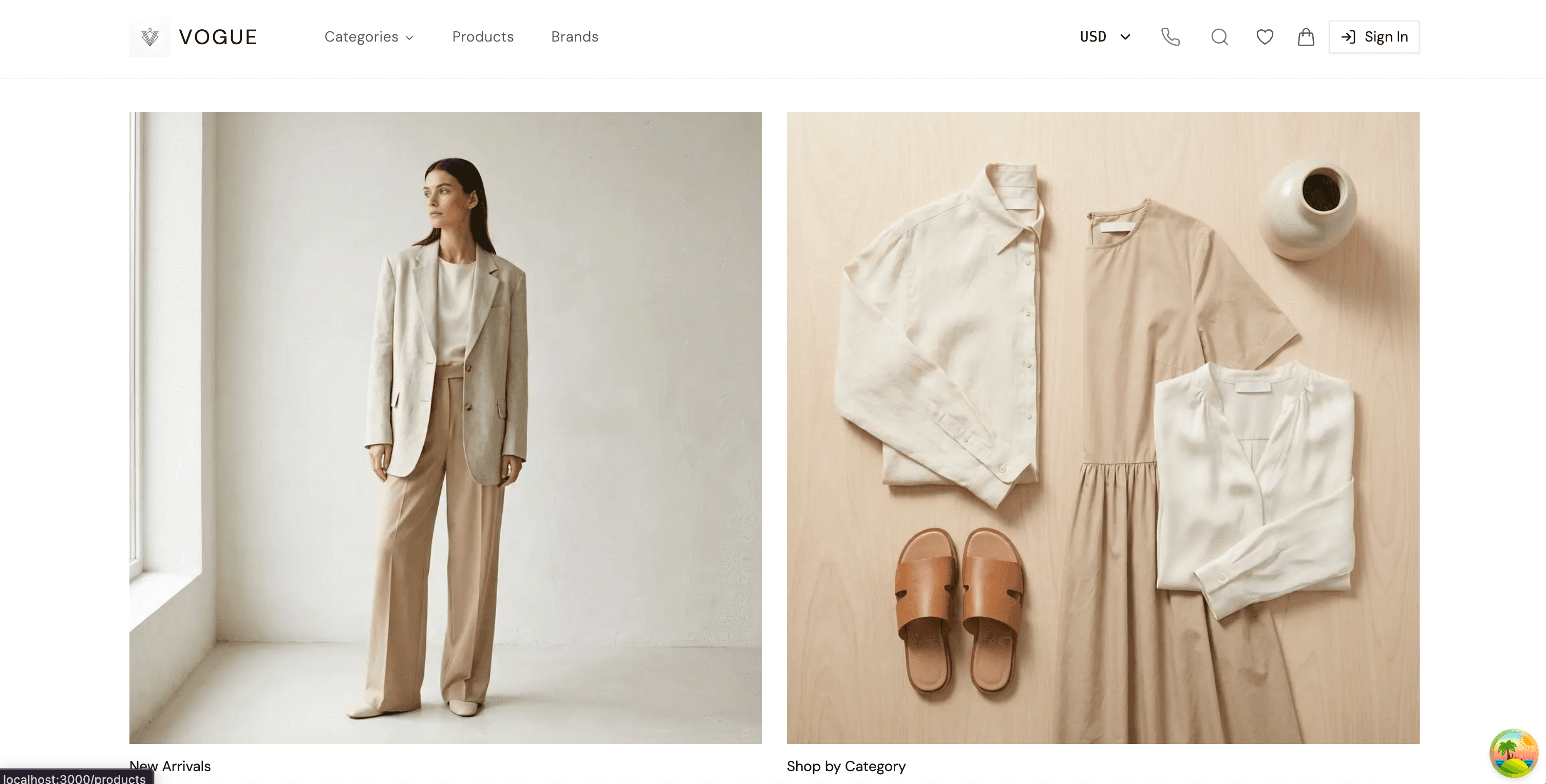 VOGUE - Low Cost Premium E-commerce (FOR SALE)