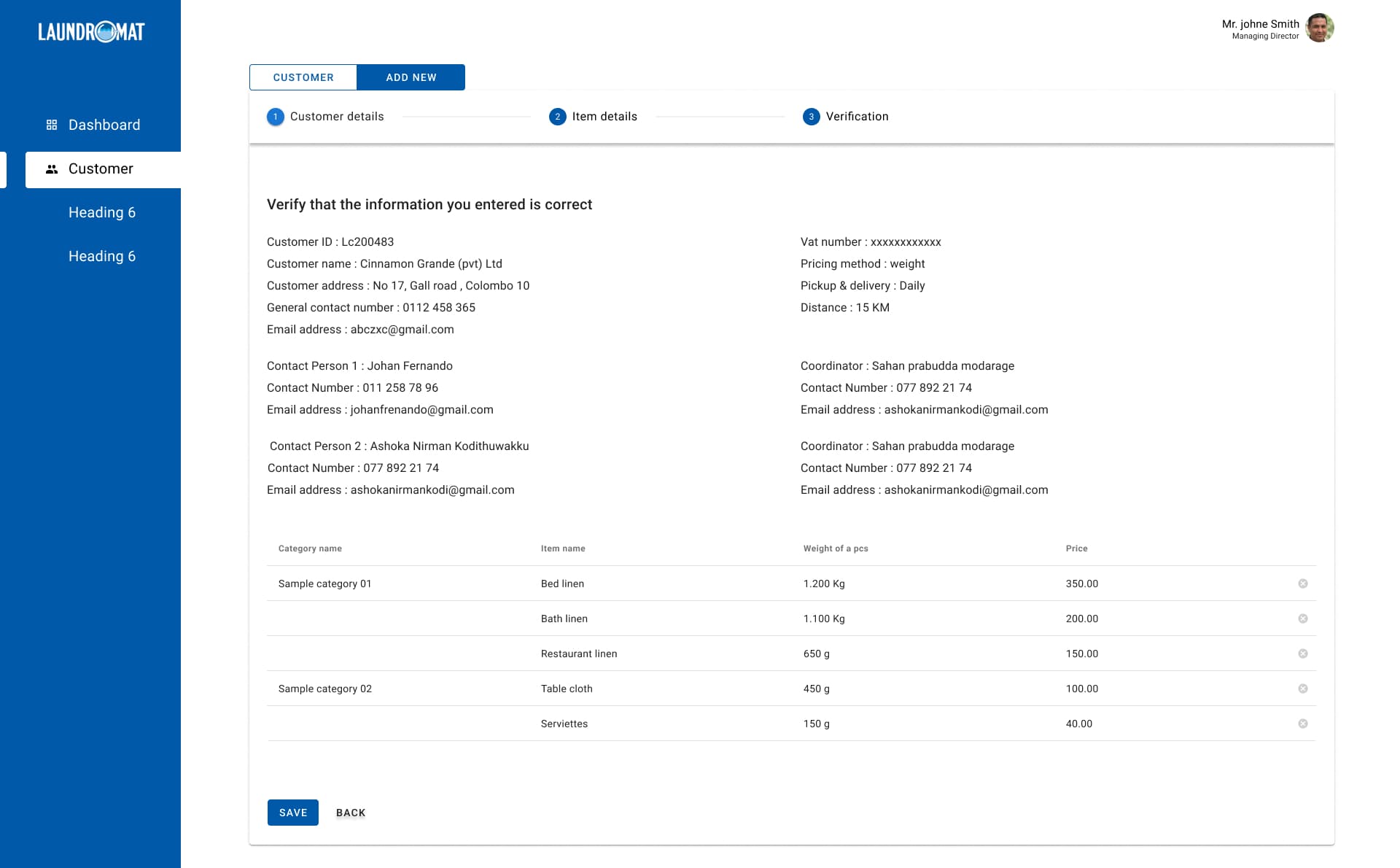 Registration Verification
