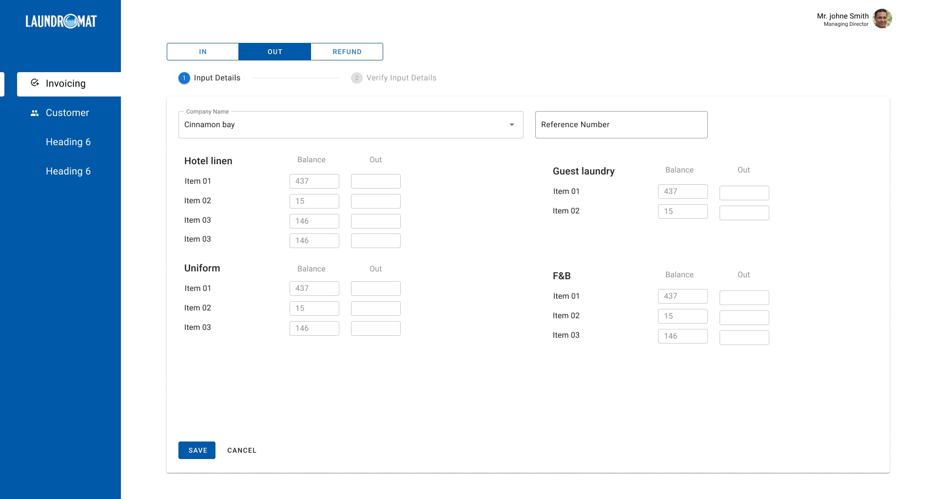 Item Entry