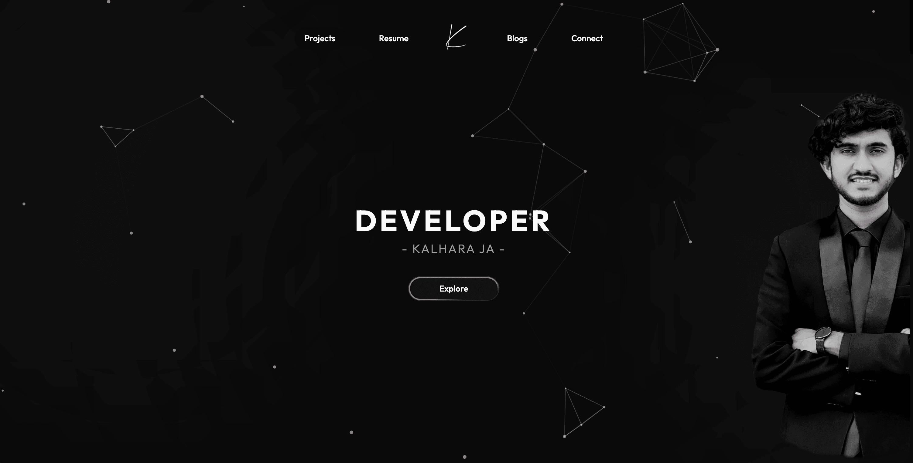 Kalhara JA Portfolio v2 + Admin Dashboard